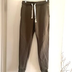 NWOT UpWest Women’s Olive Green Fleece Lined Jogger Sweatpants, size XS